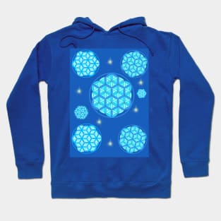 Blue flower of life Hoodie